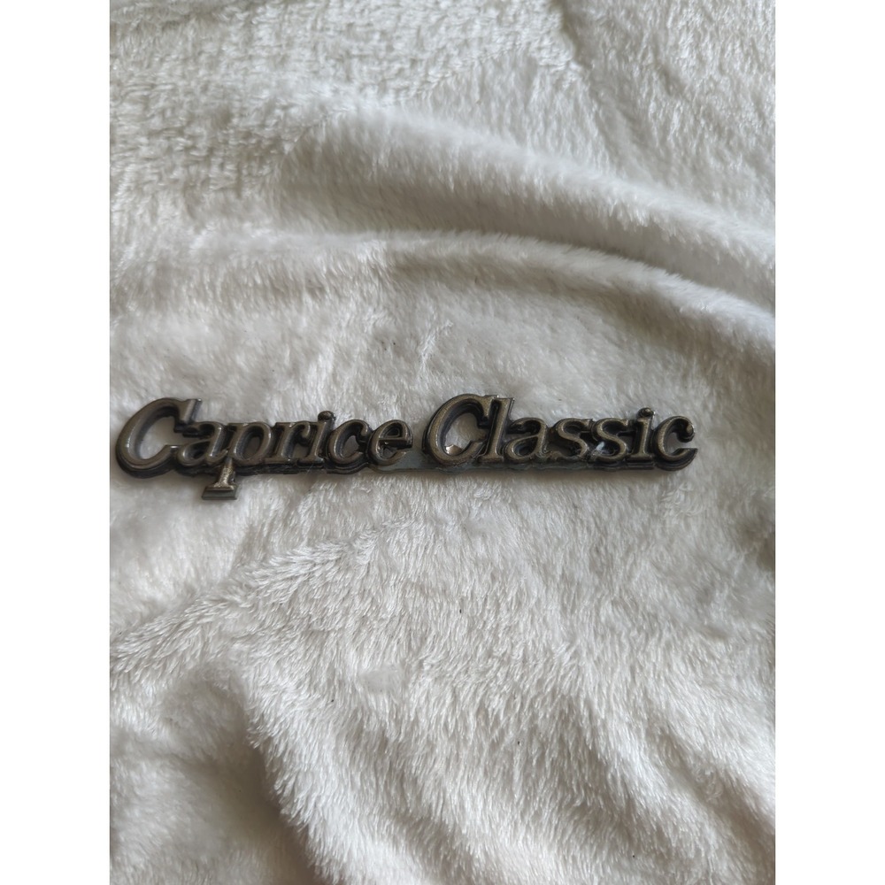 Vintage Chevrolet Caprice Classic Emblem Badge OEM 1970s 1980s Car Trim